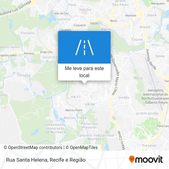 Rua Santa Helena mapa