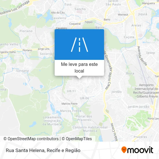 Rua Santa Helena mapa