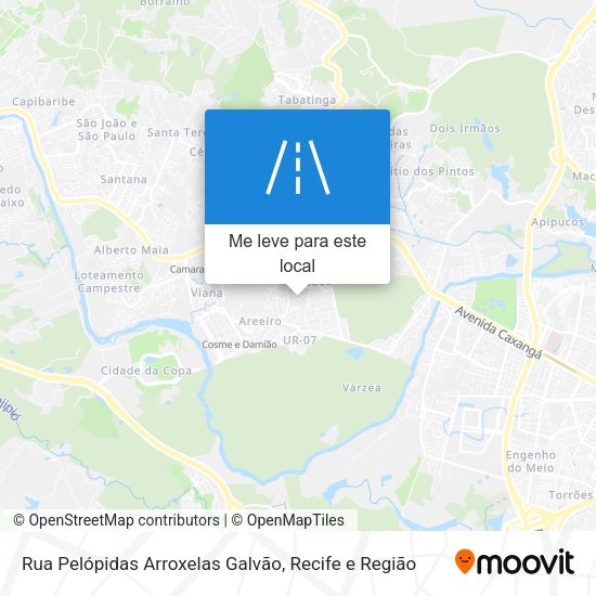 Rua Pelópidas Arroxelas Galvão mapa