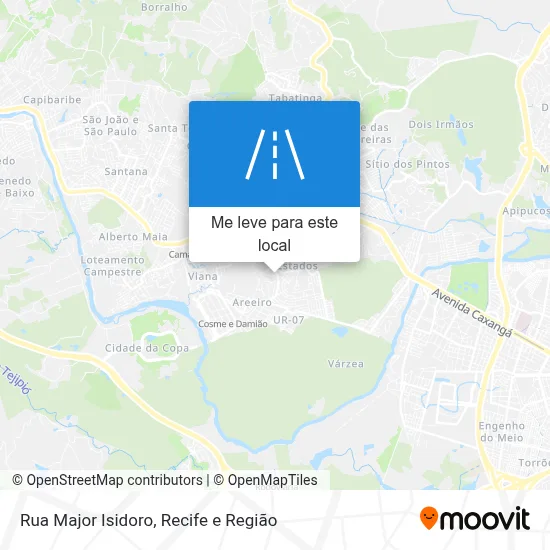 Rua Major Isidoro mapa