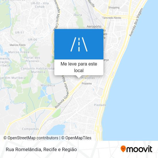 Rua Romelândia mapa