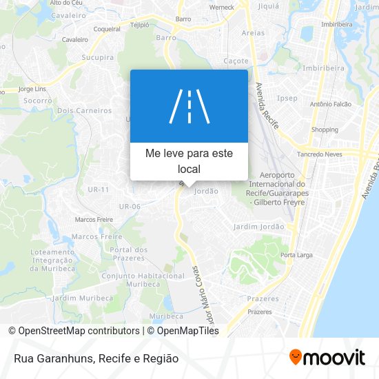 Rua Garanhuns mapa