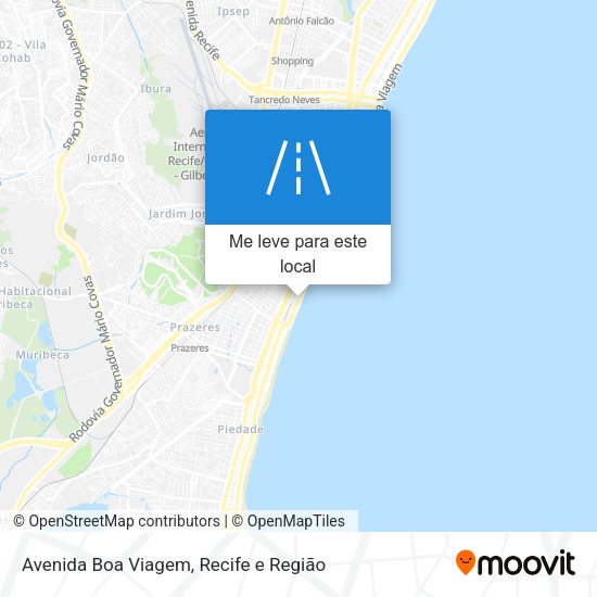 Avenida Boa Viagem mapa