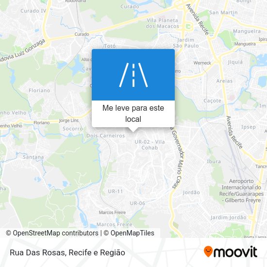Rua Das Rosas mapa