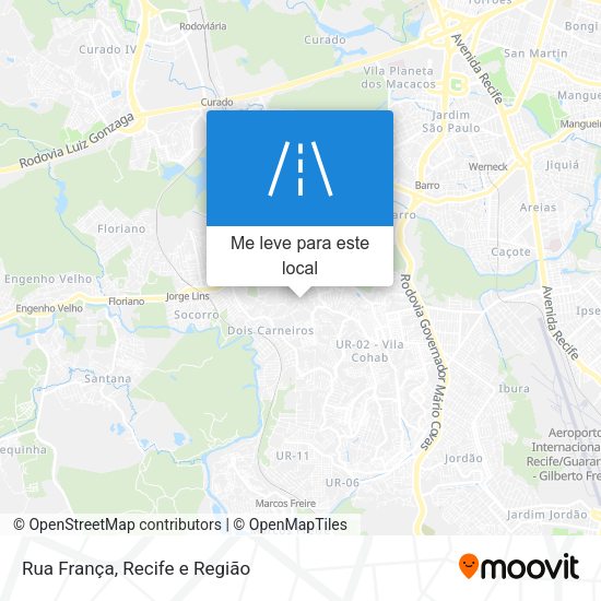 Rua França mapa