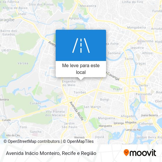 Avenida Inácio Monteiro mapa