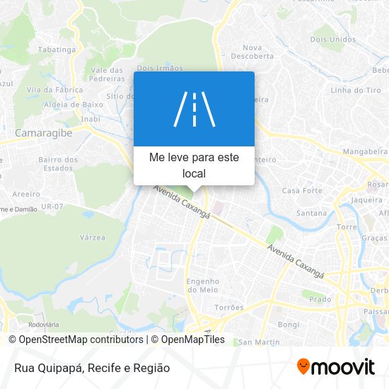 Rua Quipapá mapa