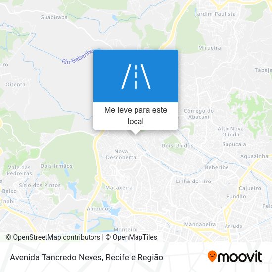 Avenida Tancredo Neves mapa