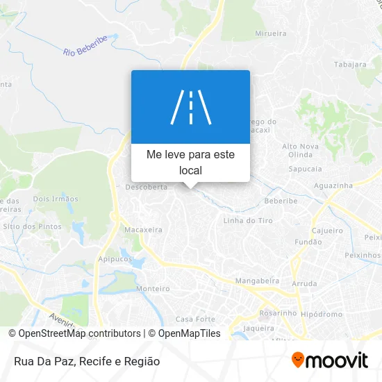 Rua Da Paz mapa