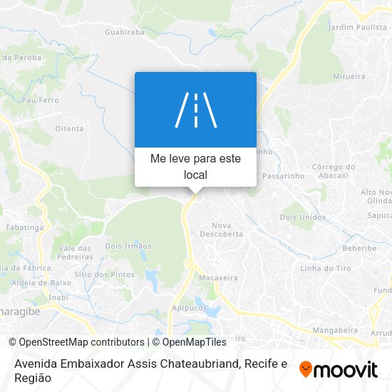 Avenida Embaixador Assis Chateaubriand mapa
