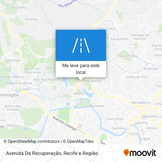 Avenida Da Recuperação mapa