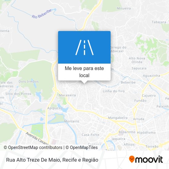 Rua Alto Treze De Maio mapa