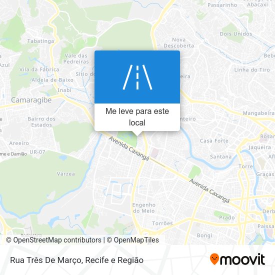 Rua Três De Março mapa