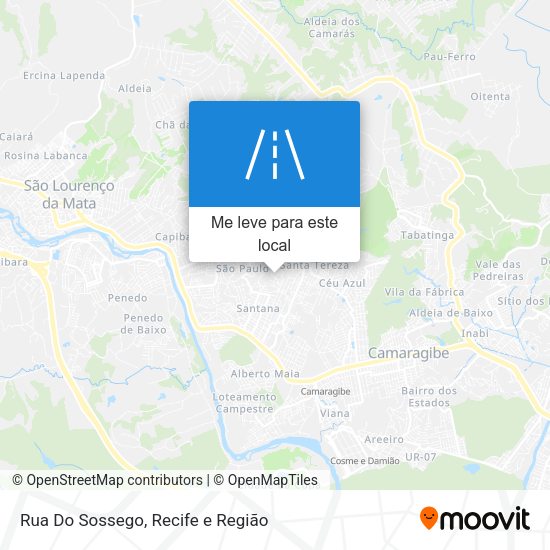 Rua Do Sossego mapa