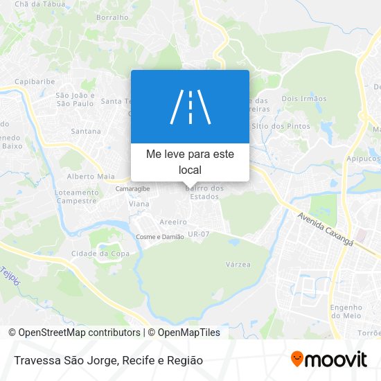 Travessa São Jorge mapa
