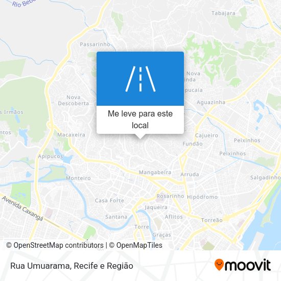 Rua Umuarama mapa