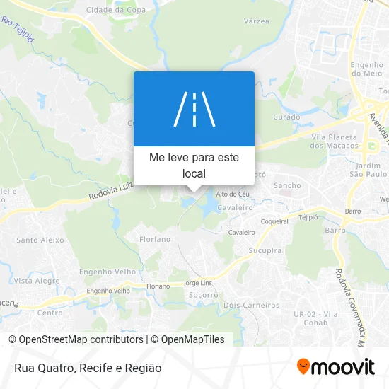 Rua Quatro mapa