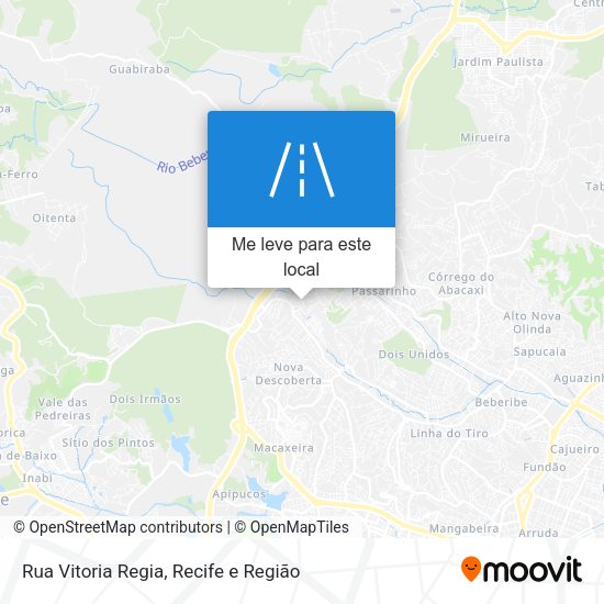 Rua Vitoria Regia mapa