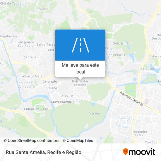 Rua Santa Amélia mapa