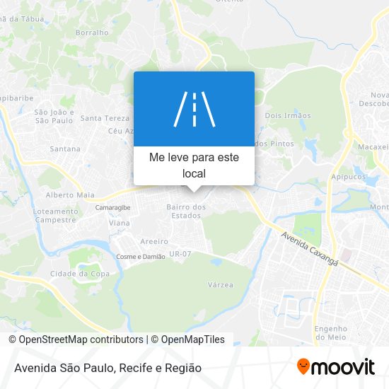 Avenida São Paulo mapa