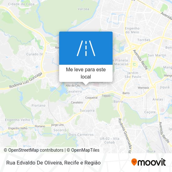 Rua Edvaldo De Oliveira mapa