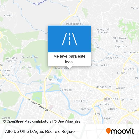 Alto Do Olho D'Água mapa