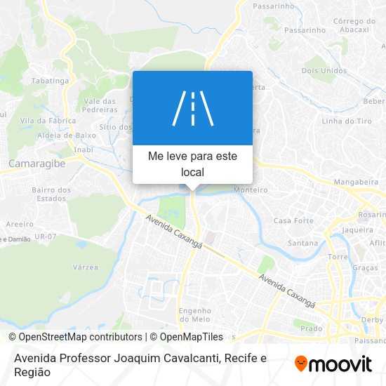 Avenida Professor Joaquim Cavalcanti mapa