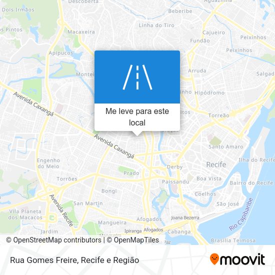 Rua Gomes Freire mapa