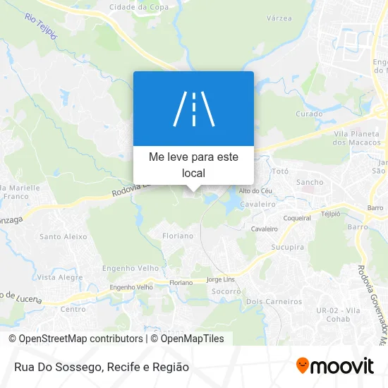 Rua Do Sossego mapa