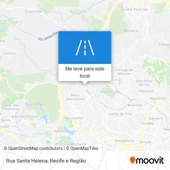 Rua Santa Helena mapa