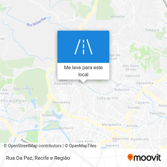 Rua Da Paz mapa