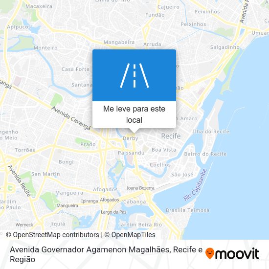 Avenida Governador Agamenon Magalhães mapa