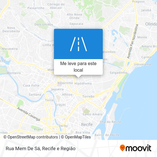 Rua Mem De Sá mapa