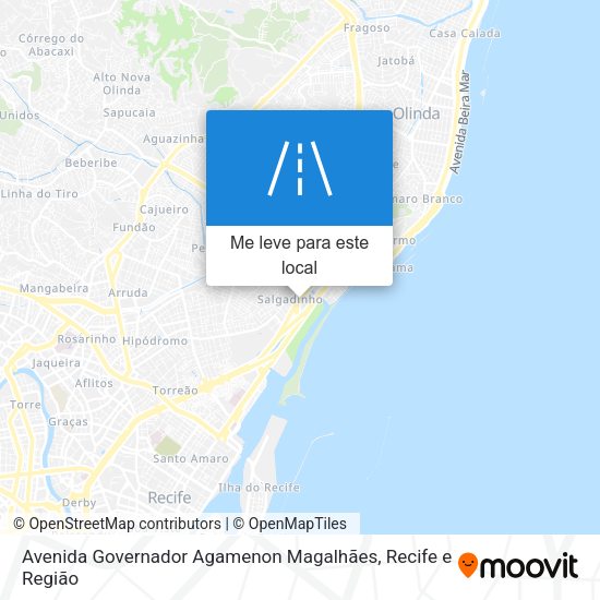 Avenida Governador Agamenon Magalhães mapa