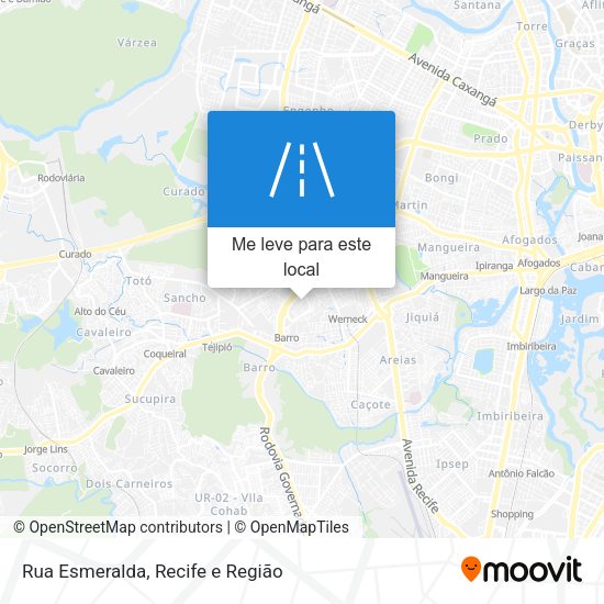 Rua Esmeralda mapa