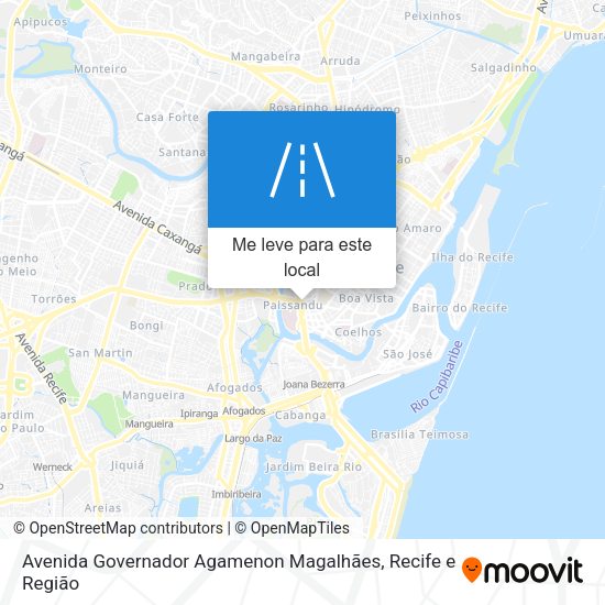 Avenida Governador Agamenon Magalhães mapa