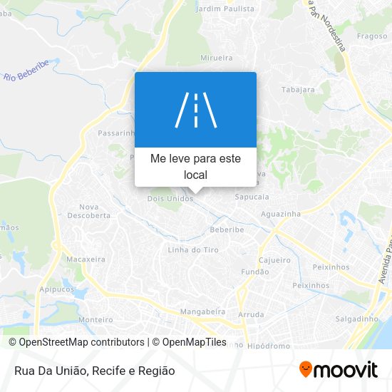 Rua Da União mapa