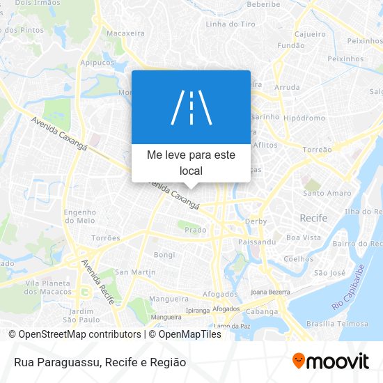 Rua Paraguassu mapa