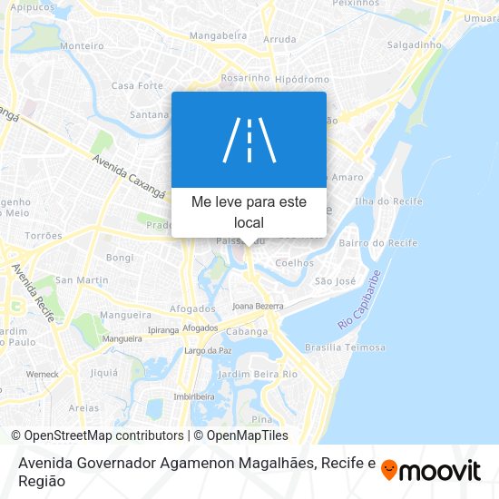Avenida Governador Agamenon Magalhães mapa