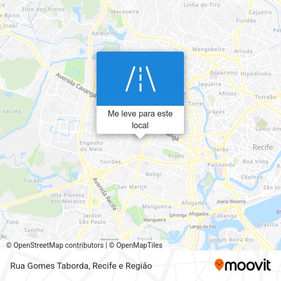 Rua Gomes Taborda mapa