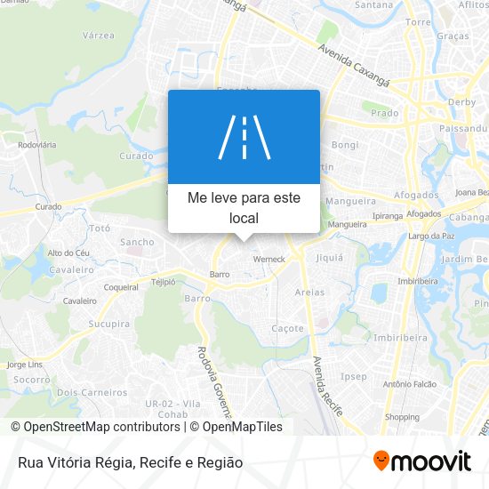 Rua Vitória Régia mapa