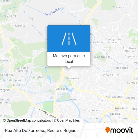 Rua Alto Do Formoso mapa