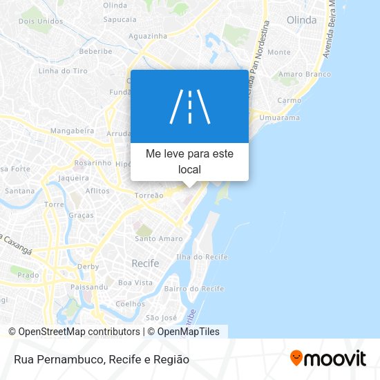 Rua Pernambuco mapa