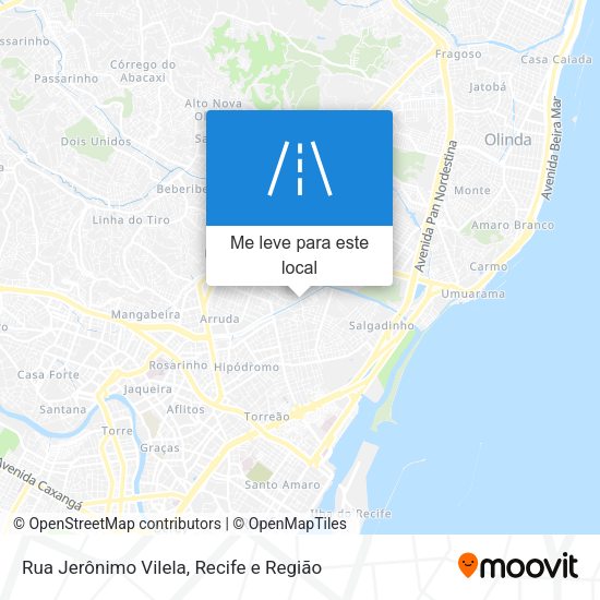 Rua Jerônimo Vilela mapa