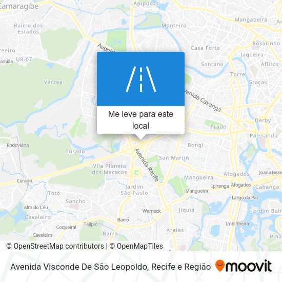 Avenida Visconde De São Leopoldo mapa