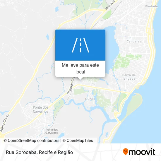 Rua Sorocaba mapa