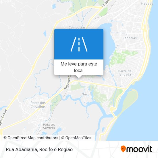 Rua Abadiania mapa
