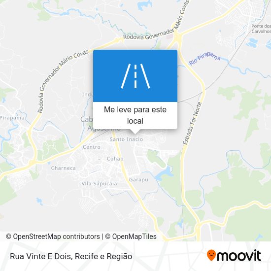 Rua Vinte E Dois mapa