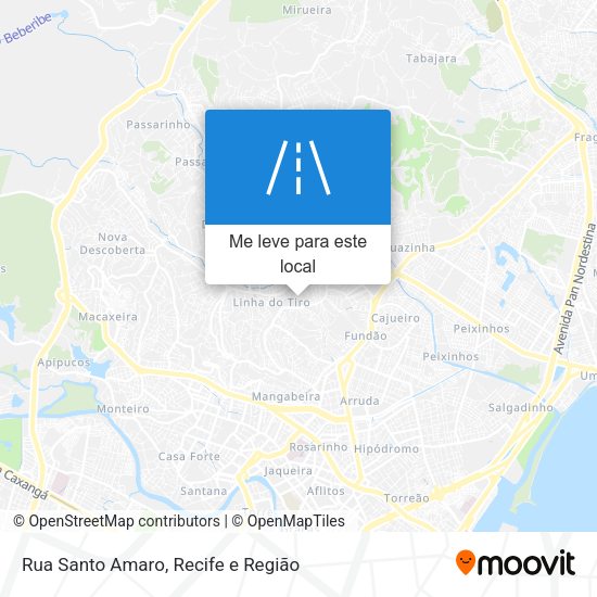 Rua Santo Amaro mapa