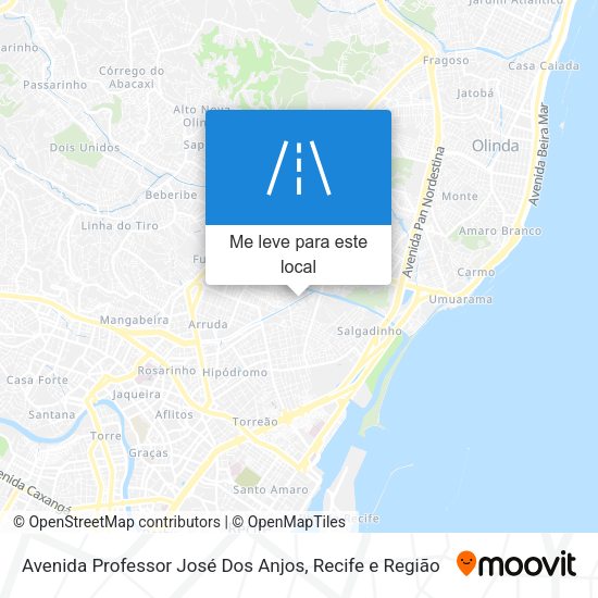 Avenida Professor José Dos Anjos mapa